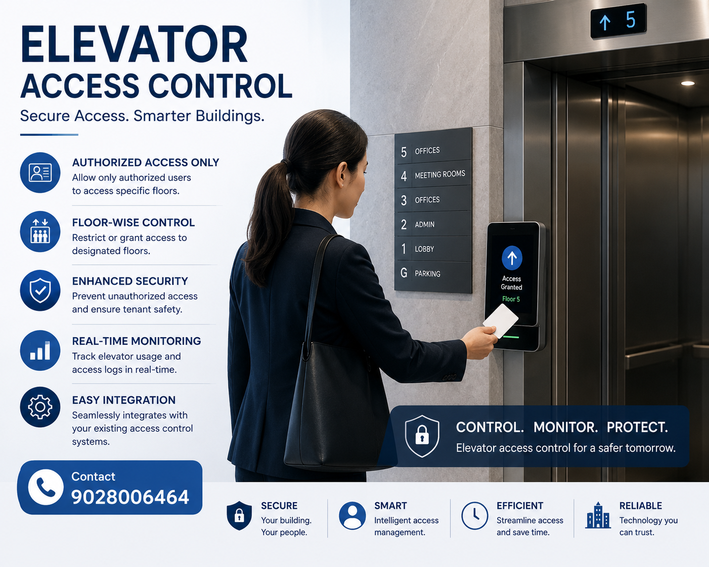 eSSL Elevator Access Control System – secure floor‑by‑floor entry management